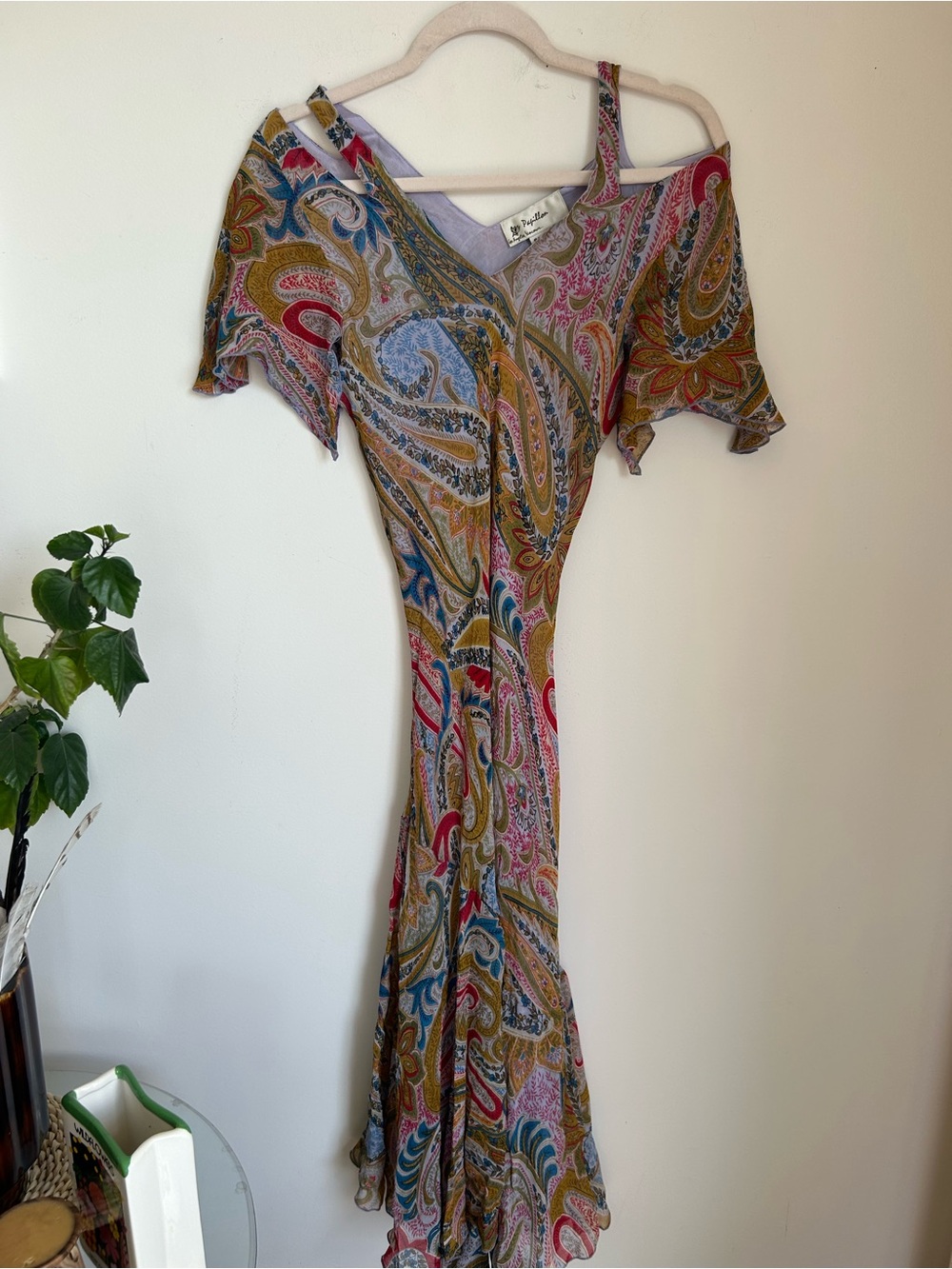 Vintage Paisley Maxi Dress in Multi